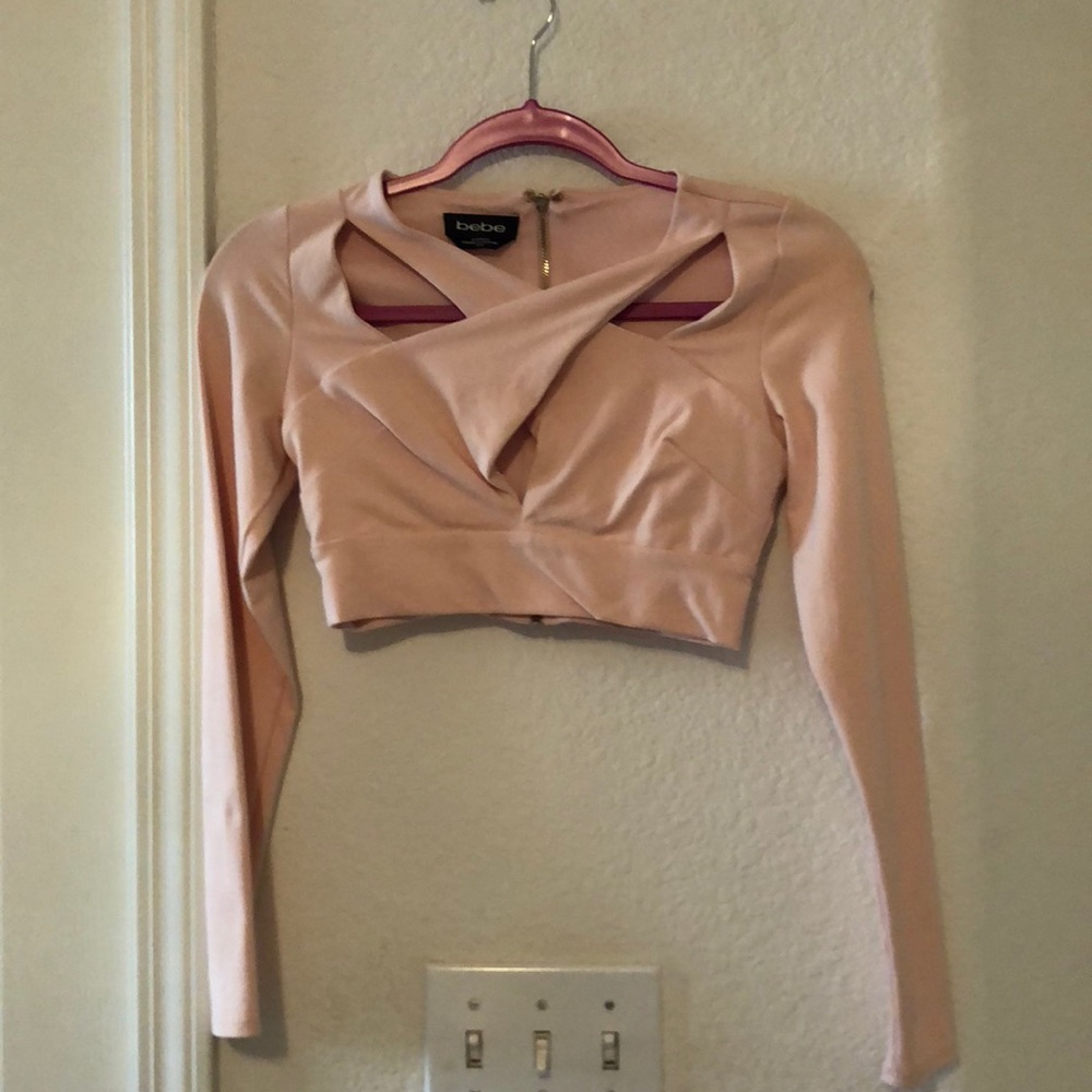 Bebe cropped sexy top XS